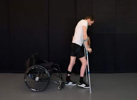 A man paralysed in a bike accident can now walk again thanks to a brain chip 
