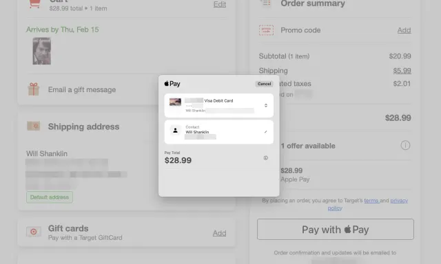 How to make online purchases with Apple Pay