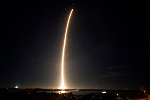 The rocket blasted off from the Kennedy Space Center in Cape Canaveral, Florida