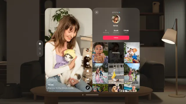 TikTok app now available on Apple Vision Pro