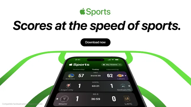 Apple Sports updates the iPhone lock screen with real-time scores