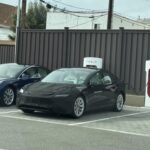 Sportier Tesla Model 3 Performance seats can be seen in live shots on "engineering vehicle" wrapped in camo
