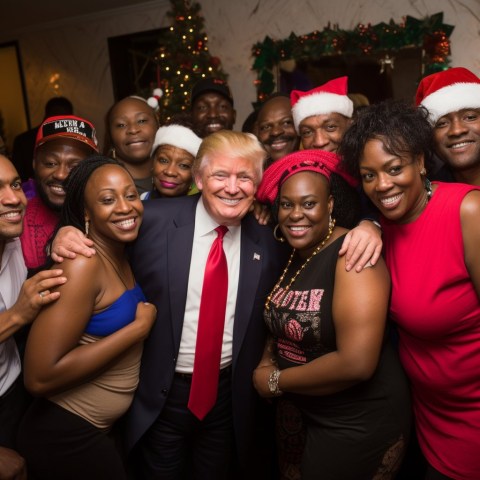 Some Trump supporters are creating fake AI images of him with black supporters
