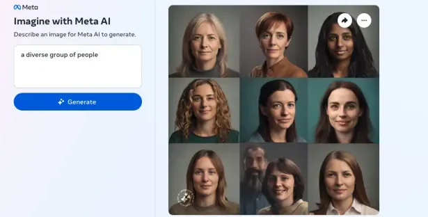 Meta’s AI image generator has trouble creating images of couples of different races