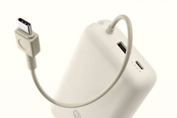 Xiaomi releases new 20000mAh 33W power bank with built-in cable